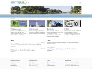Die neue Website der Gemeinde Ebikon ist übersichtlich und einfach zu bedienen.