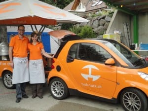 Tanja Mäusli und Reto Roos freuen sich auf die Gäste. Bild Reto Roos