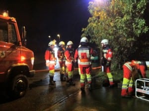 Die Feuerwehren aus Udligenswil und Adligenswil standen im Einsatz. Bild zVg