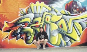 Der Graffitikünstler Ezra Pirk aus Ebikon. Bild zVg