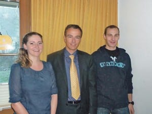 In den Vorstand gewählt: Nadia Studer (Kassierin), Daniel Keller (Präsident) und Nicolas Odermatt (Vize). Bild zVg.