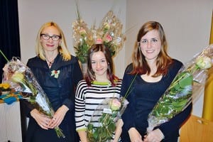 Die neuen Leiterinnen Galina Tetslova (Kindertanzgruppen), Celine Meier (Gruppe Diamondz Squad) und Ramona Schwegler (Tanzgruppen).