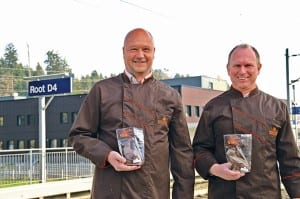 Markus Aeschbach (links) und Jürg Rogenmoser. Bildautor Peter Rüegger.