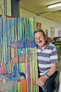 Walter Kaufmann in seinem Atelier in Günikon im Seetal.