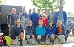 Die Wandergruppe nach einem Mittagsrast. Bild zVg.