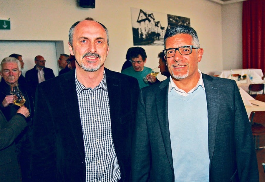 Unternehmer aus der Region: BVL-Vorstandsmitglied Bruno Jud (links) von der Schmid Bauunternehmung AG in Ebikon und Felice Rosati von der Fero-Tekt AG in Buchrain. Bild: apimedia.