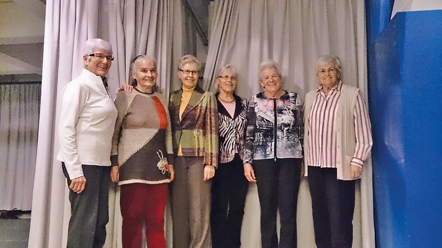 Gründungsmitglieder, die noch immer beim SVKT Buchrain-Perlen aktiv mit dabei sind.Bild zVg.