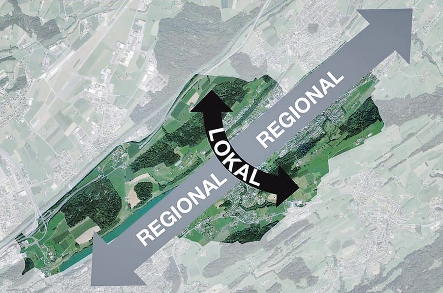 Ebikon ist mit der Kantonsstrasse sowie Autobahn und dem öffentlichen Verkehr auf der Ost-West Achse regional sehr gut erschlossen. Auf den Nord-Südachsen findet das lokale dörfliche Leben statt. Bilder zVg.