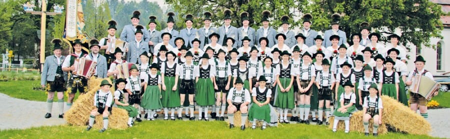 Der Trachtenverein Gestratz aus dem bayrischen Westallgäu ist eine der Gastformationen am grossen Jubiläumsabend. Bild zVg.