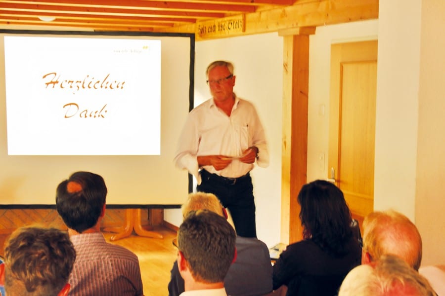 Bruno Müller überbringt die Grüsse des Kantonalen Gewerbeverbandes.