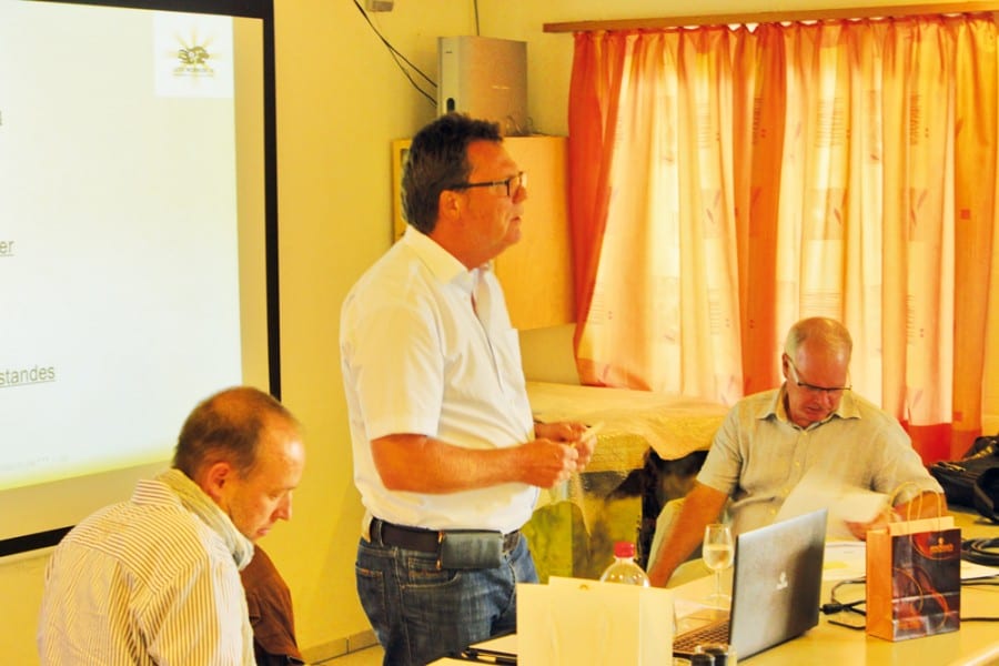 Franz Rigert leitet die GV als Stellvertretung für Präsident Reto Lichtsteiner.