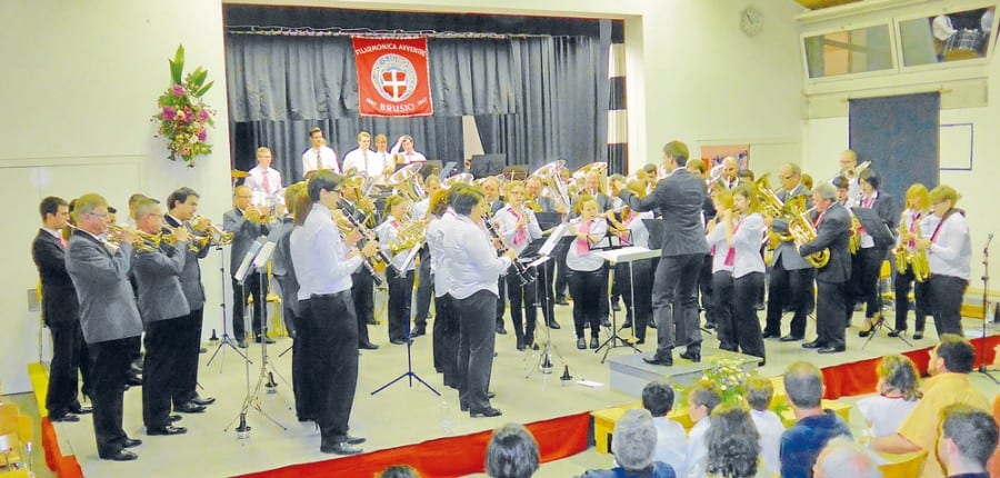 Gemeinsamer Auftritt mit der Filarmonica Avvenire in Brusio. Bild zVg.