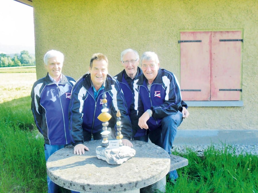 Im Bild (v.l.): Markus Mathis, Peter Zemp, Josef Meierhans und Godi Zemp .