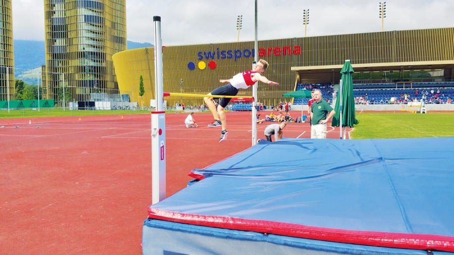 Luis Hasler gewann bei den U18 den Titel mit einer neuen persönlichen Bestmarke von 1.78m.