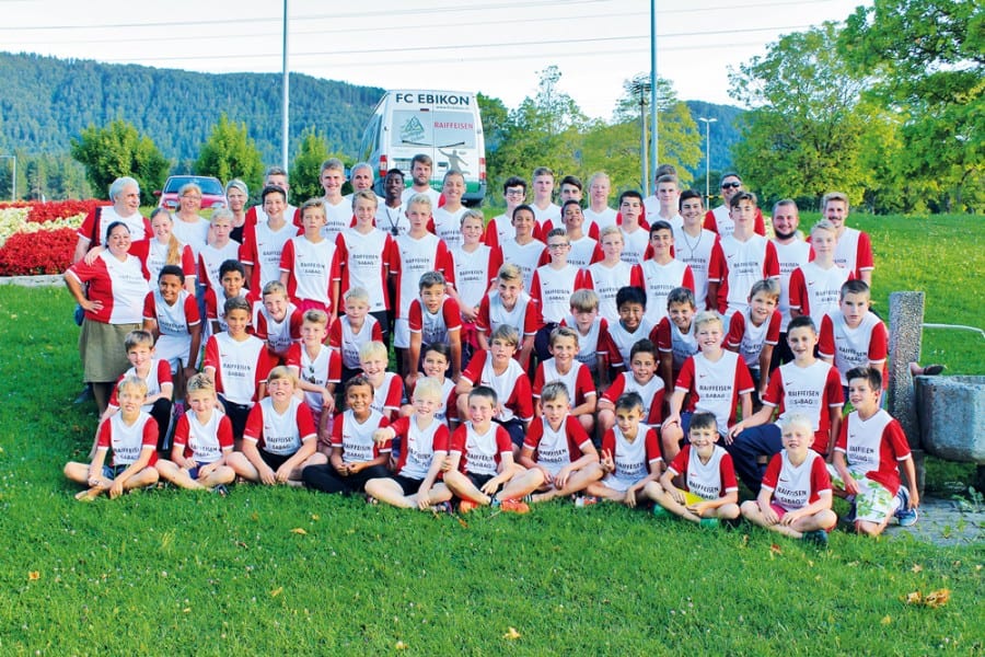 Lagerfoto vom Juniorenlager 2015 des FC Ebikon. Bild zVg.