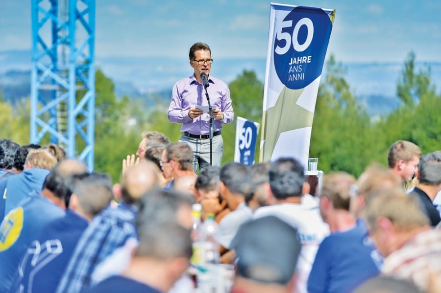 Verwaltungsratspräsident Christoph Müller dankt den Fachkräften für ihre wertvolle Arbeit. Bilder zVg.