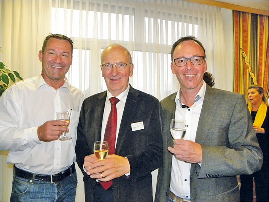 Thomas Werner, Präsident Gewerbeverein Meggen, Jost Barmettler, Direktor Hirslanden Klinik Meggen und Thomas Schneider, Event-Manager und Vizepräsident Gewerbeverein Meggen. Bild zVg.