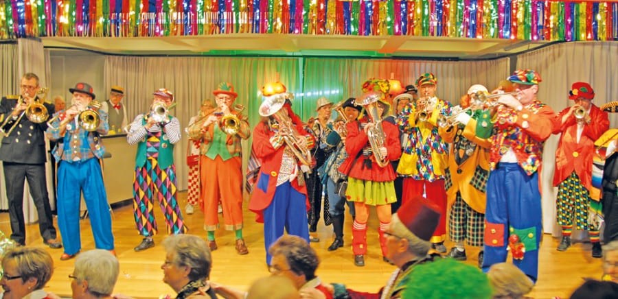 Fasnacht total – gibts nur im Pfarreisaal.