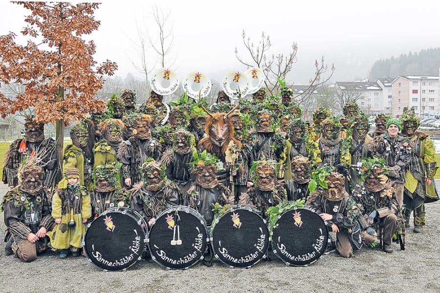 Die Guggenmusik «Sonnechöbler».