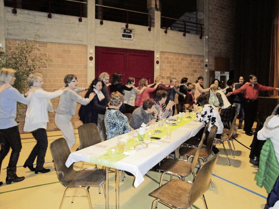 Polonaise durch den Saal – dank der Steelband Calypso. Bilder zVg.