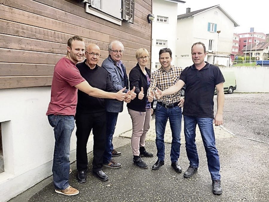 Der Stiftungsrat Turnwerkstatt Zentralschweiz unter der Führung des Präsidenten Peter Thomann, Meggen, gibt grünes Licht für den Baustart. Bild zVg.