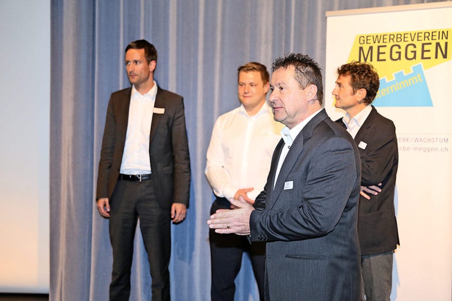 GWV-Präsident Thomas Werner freut sich über drei neue Vorstandsmitglieder: Jyro Spaltenstein, Remo Lifart und Mario B. Schneider. Sie ersetzen Thomas Schneider, Christine Gersching, Franz Haas und Jürg Hees. Bilder zVg.