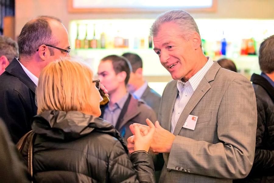 Heinz Karrer, Präsident economiesuisse, anlässlich der ersten Austragung von «Wirtschaft im Dialog» in Luzern. Bild apimedia.