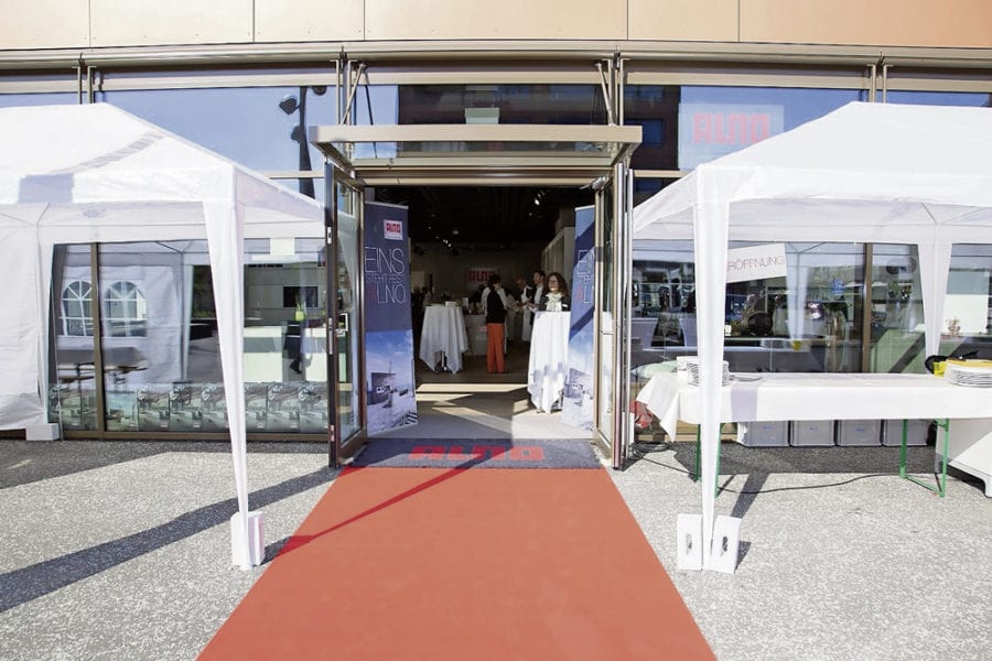 Der neue Alno Shop an der Zentralstrasse in Ebikon lädt zum Flanieren ein.