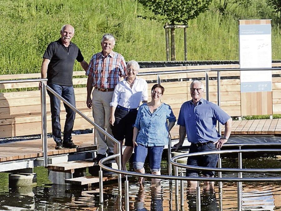 Der Vorstand der IG KneippGarten Gisikon: Franz Henseler, Franz Kramis, Yolanda Heinrich Blum, Anita Rüttimann und Robert Scheidegger. Bild zVg.