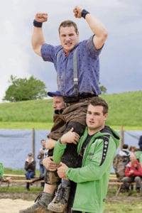 Der 19-jährige Entlebucher Joel Wicki triumphiere auf dem Michaelskreuz. Bild Kurt Lötscher.