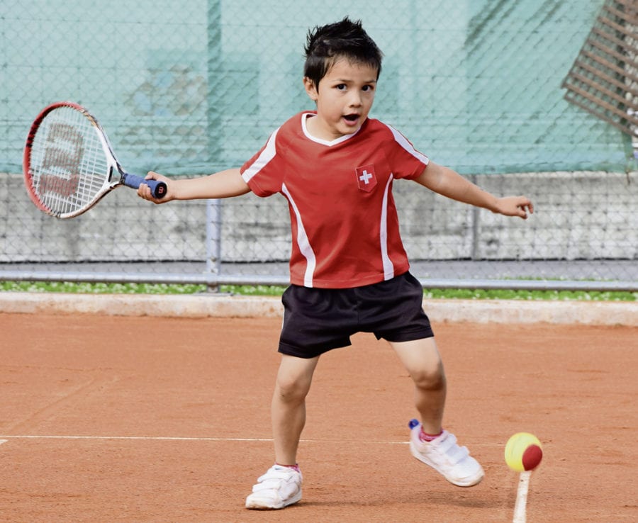 Tennis will geübt sein. Bild Ursula Hunkeler