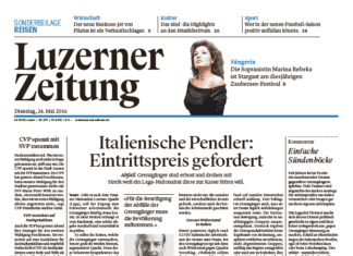 Luzerner Zeitung im neuem Design