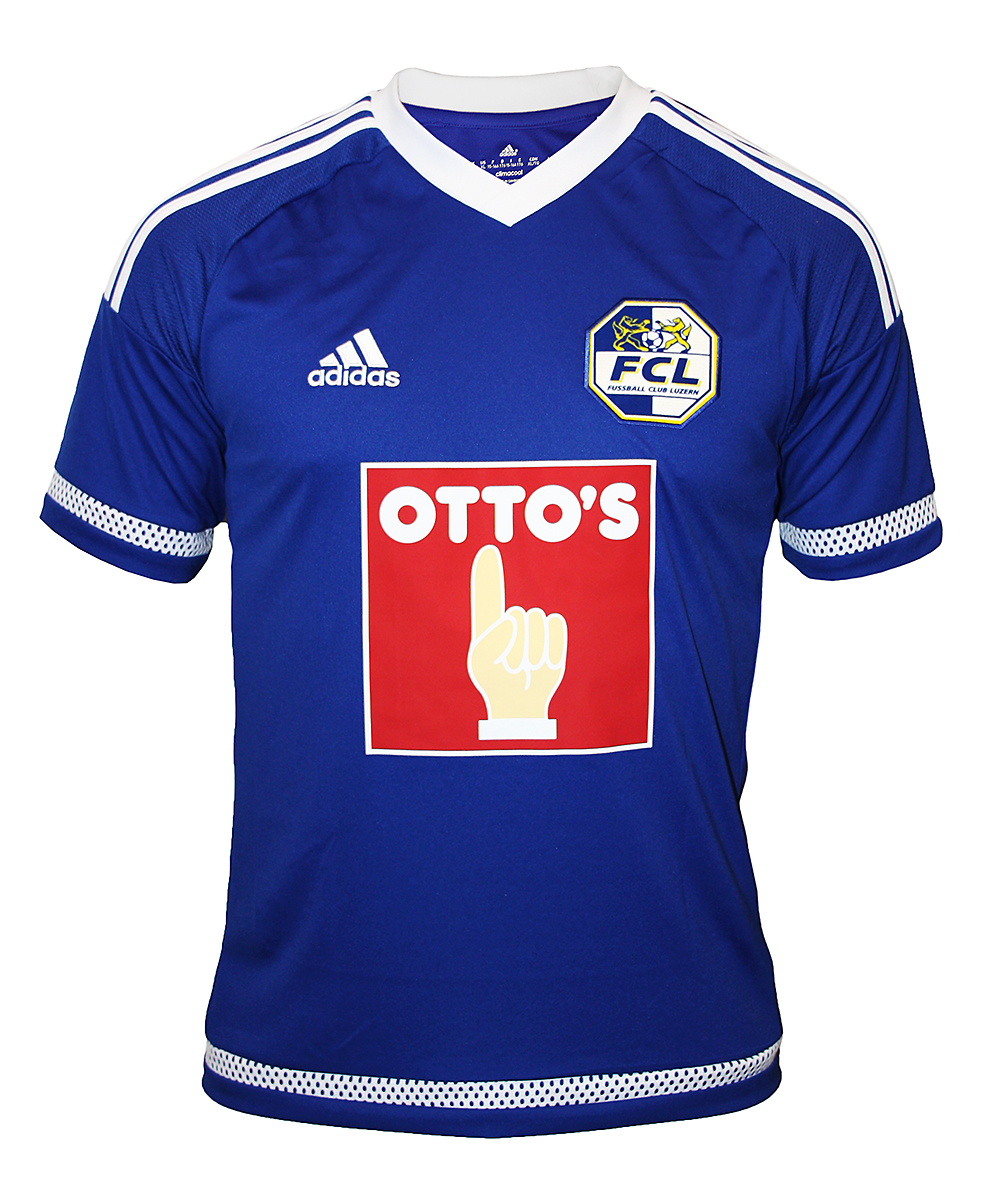 Das Heimtrikot des FCL mit dem Logo seines Hauptsponsors. (Bild www.fcl.ch)