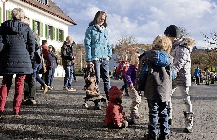 Grosse und kleine Besucher.