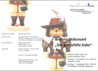 Das Konzertprogramm des Streichensembles Adligenswil. Bild zVg.