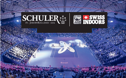 Die SCHULER St. JakobsKellerei ist offizieller Weinpartner der Swiss Indoors Basel. Bild zVg