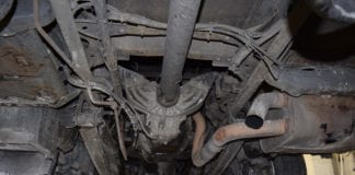 Die Unterseite des beanstandeten Lastwagens. Bild zVg.