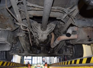 Die Unterseite des beanstandeten Lastwagens. Bild zVg.