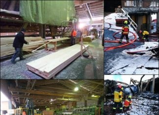 Nach dem Brand ist bei der Schilliger Holz AG bereits wieder ein Stück Alltag eingekehrt. Bild zVg.