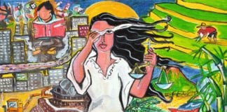 «Ein flüchtiger Blick auf die philippinische Situation» von Rowena «Apol» Laxamana-Sta. Rosa. Bild zVg.