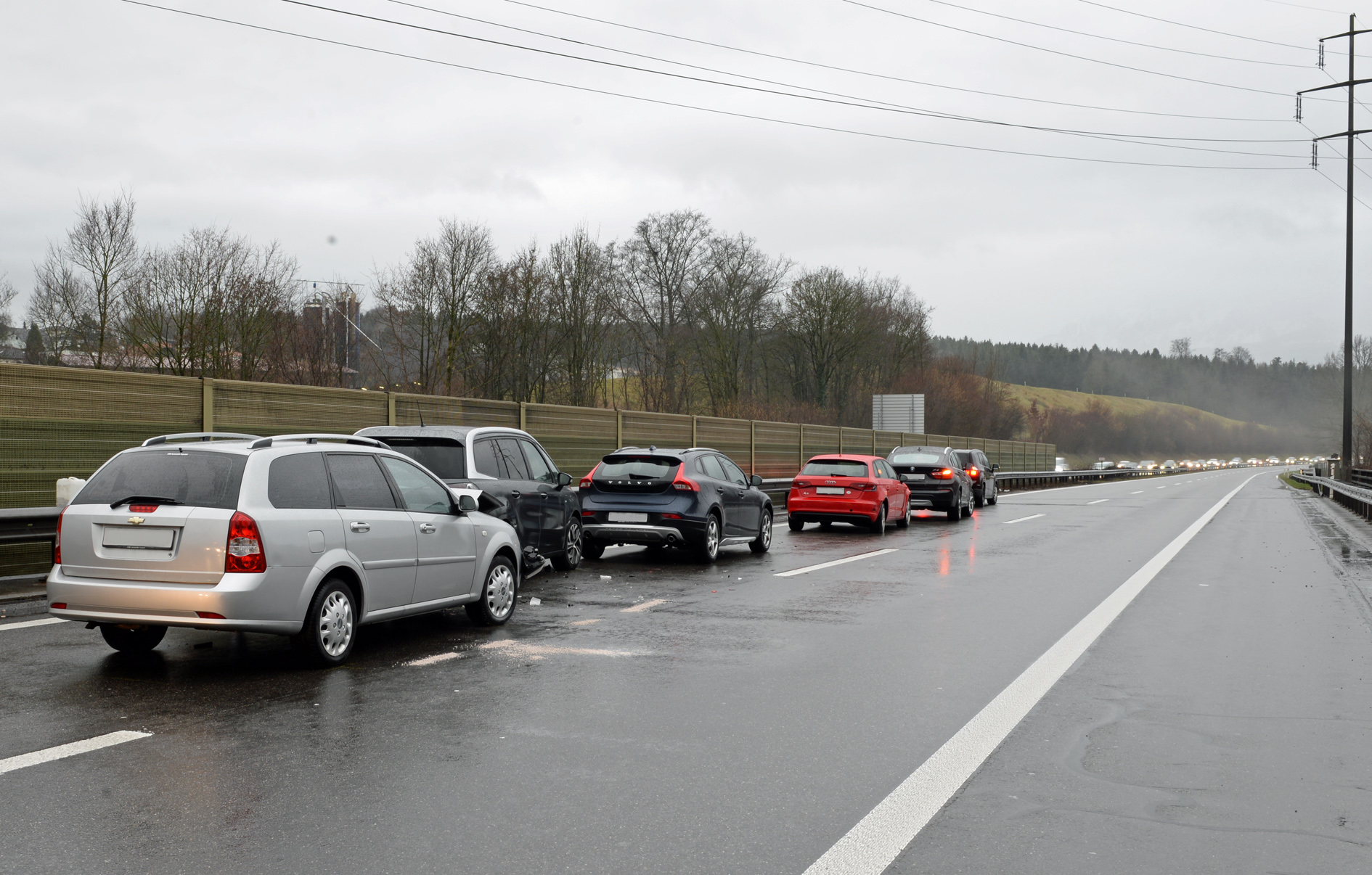 Bei beiden Unfällen kam es zum Glück nur zu Sachschaden. Bild Luzerner Polizei