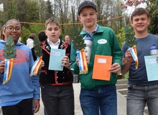 Gelungener Saisonauftakt für den Nachwuchs Jamie Tran, Gian Paolo Chiodo, David Birrer und Sven Rohrer (von links) sicherten sich beim Saisonauftakt in Wolhusen die Auszeichnung. Bild zVg.