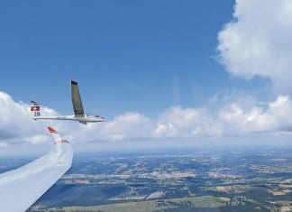 Flugwetter über dem Jura